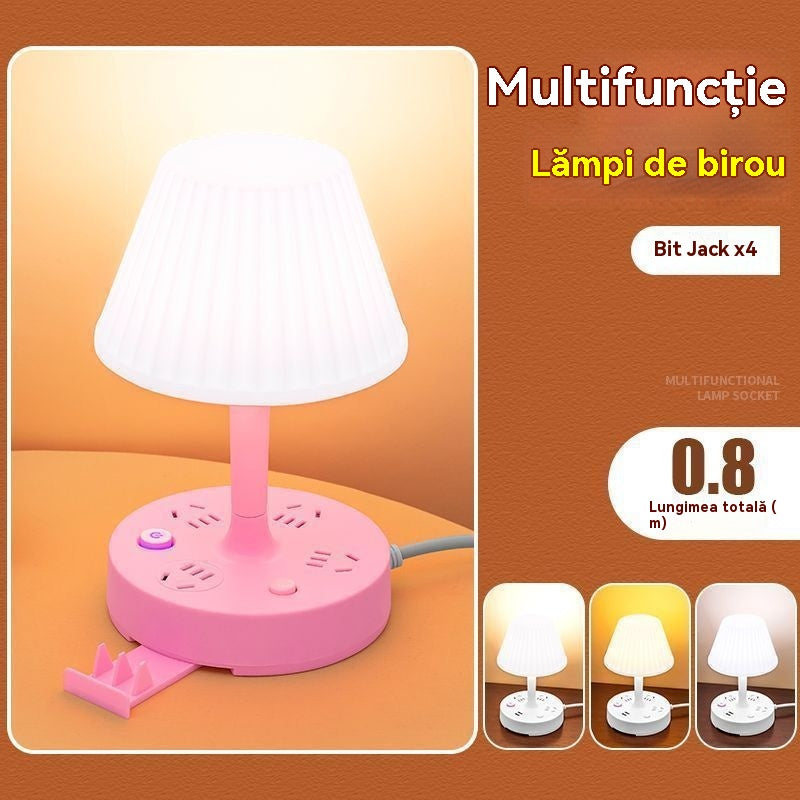 💡Večfunkcijska nočna lučka z vgrajenim podaljškom: praktična, elegantna in prihrani prostor!