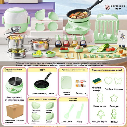 🔥 ¡50% DE DESCUENTO! 🎁 Set de cocina para mini cocina para niños de verdad 🍳✨