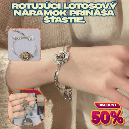 🎁🥰🌸 Náramok s 925 mincovými sasankami a lotosom pre šťastie