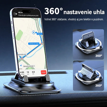 🚗 Držiak na mobil 2 v 1 do auta, otočný o 360° a protišmykový