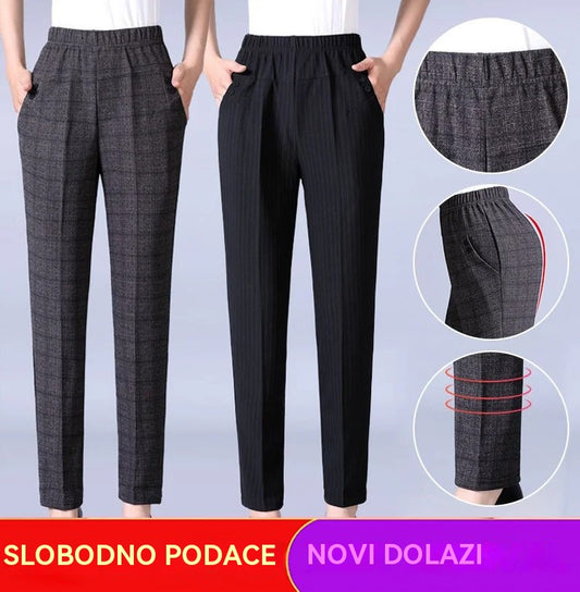 🔥🔥【45-90 kg】Nove jesenske i zimske ženske plišane ravne ležerne hlače visokog struka