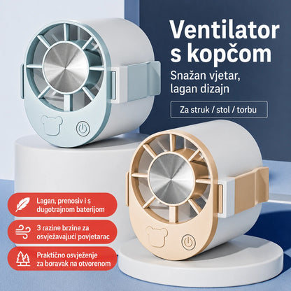 🔥【Kupite 1 i dobijte 1 gratis】🌀 Mini ventilator velike brzine koji se može pričvrstiti za struk.