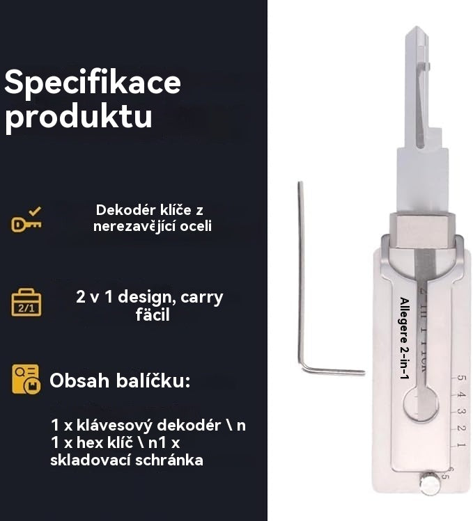 🔐🔑 Zľava 49 %🔥Dekodér kľúčov z nehrdzavejúcej ocele