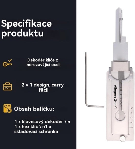 🔐🔑 Zľava 49 %🔥Dekodér kľúčov z nehrdzavejúcej ocele