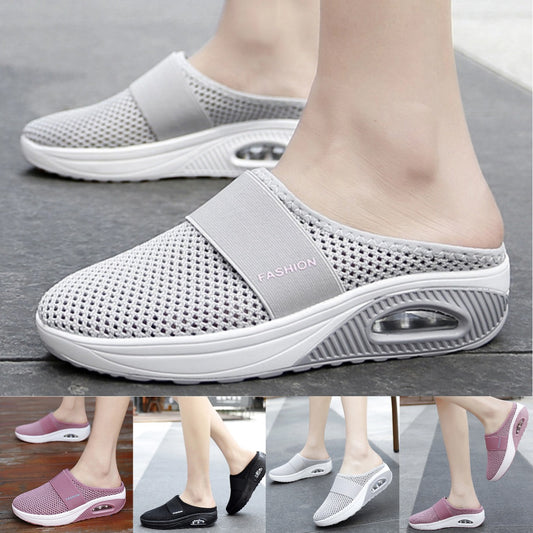 🔥【35-43】Sandalii de summero essentials 2024 nuevas zapatillas de malla cu cojín de aer pentru femeie 3703366 