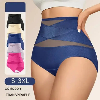 🔥 3 artículos por 27 € 🌸 ¡Último día de esta oferta especial! 🎁 Braguitas de talle alto en tallas grandes, con diseño cruzado y efecto control de abdomen.