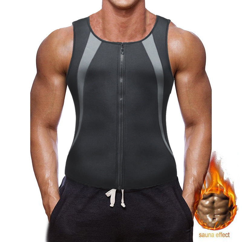 【S-4XL】💪Chaleco deportivo moldeador para hombre, sudoración intensa🔥, quema de grasa rápida⚡