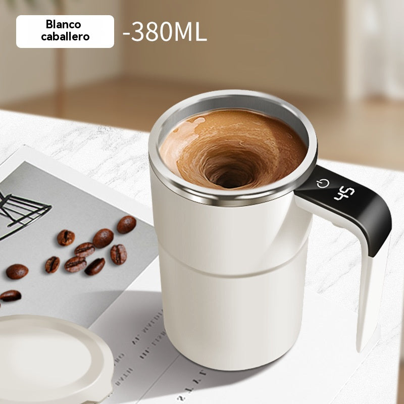 ☕❄️🌡️ Set šalica za kavu s mogućnošću ponovnog punjenja i automatskom magnetskom miješalicom 🔋⚡