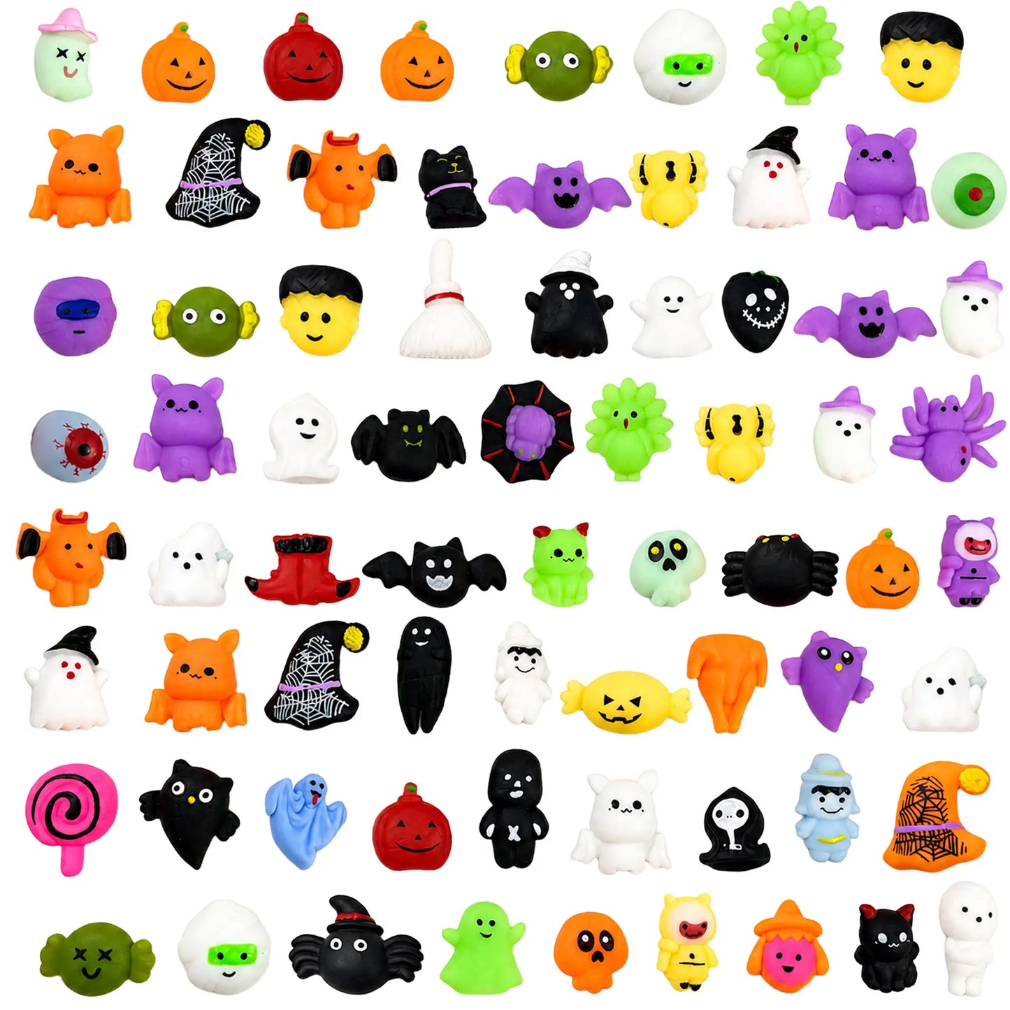 🎃 Set de Mini Figuras de Halloween – Adornos Decorativos de Fantasmas, Calabazas y Monstruos 👻