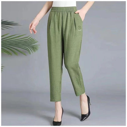 【40-80 KG】Adecuado para cualquier figura Pantalones casuales de verano de nueve minutos de verano