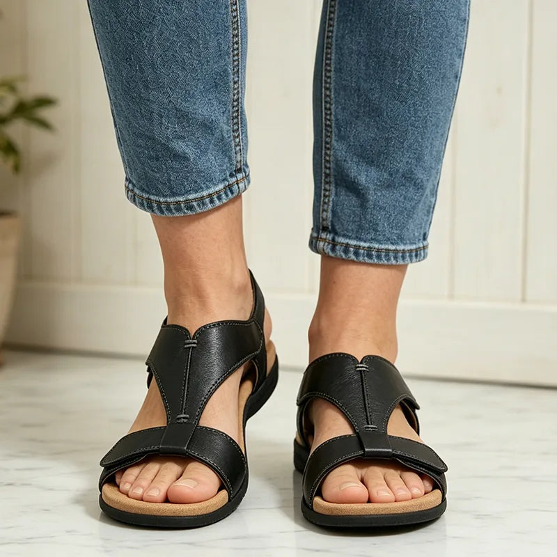 【Tallas 36-43】Sandalias de verano con suela blanda y soporte de arco, casuales y cómodas.