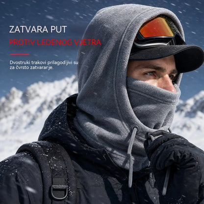 ❄️🧣 Zimska flis termalna balaklava | Debela vjetrootporna balaklava za skijanje, biciklizam, motociklizam i aktivnosti na otvorenom 🏍️🚴‍♂️