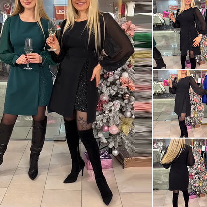 🌈💐【S-5XL】Nové teplé a módne jednofarebné šaty  3853923