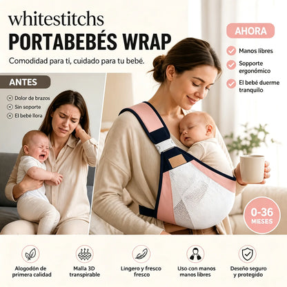 👶 Portabebés Ligero Ergonómico | Ideal para Paseos y Viajes ✈️