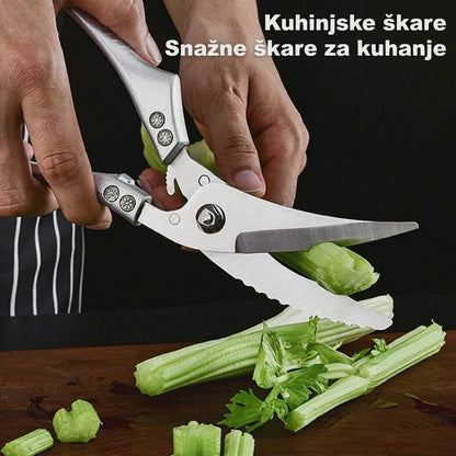 🔪🔪🔪【Kupite jedan, dobijte jedan gratis za još bolje ponude】Zadebljane višenamjenske kuhinjske škare od nehrđajućeg čelika