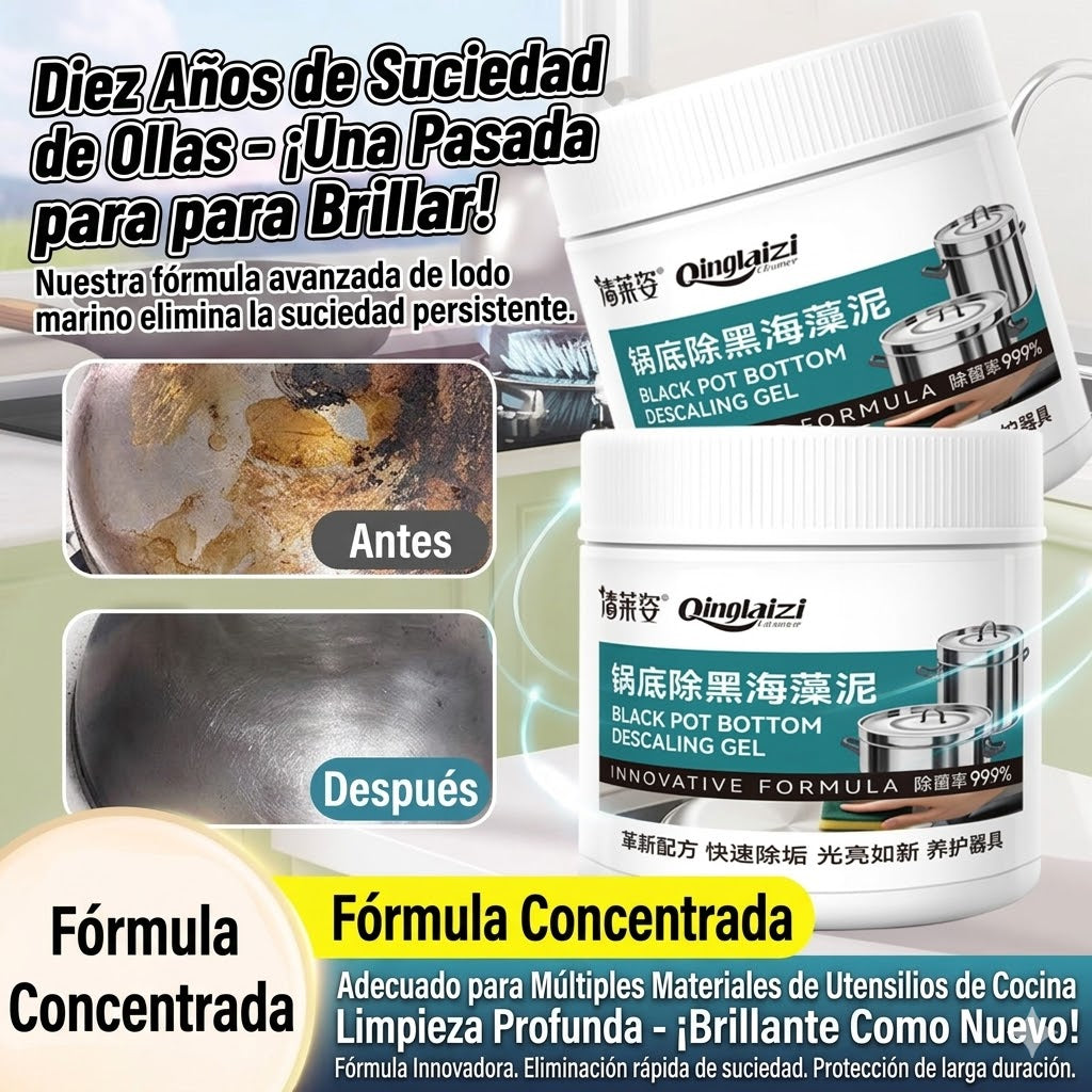 🔥Compra uno y llévate otro gratis🔥 Potente limpiador para eliminar manchas negras del fondo de las ollas.