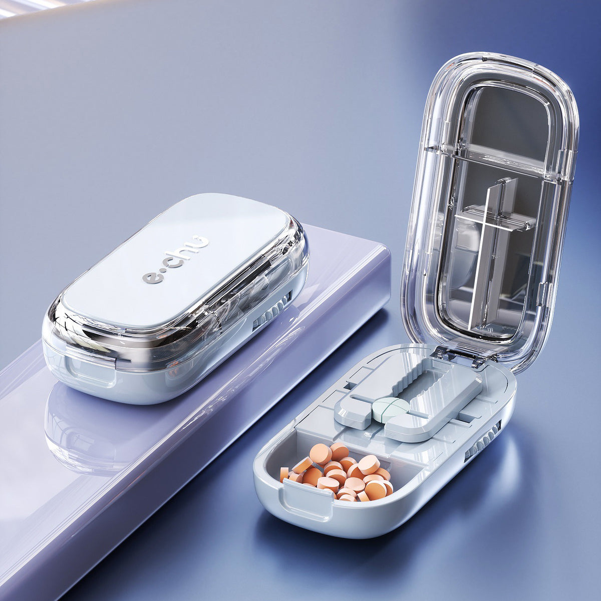 💊【Kup 1 i otrzymaj 1 gratis】🧰Wielofunkcyjny przenośny pojemnik na tabletki, hermetycznie zamknięty i odporny na wilgoć