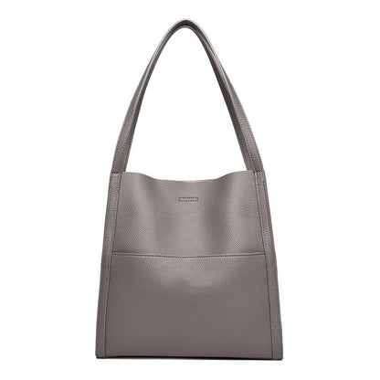 🔥👜👜【45% OFF】Veľkokapacitná jednoduchá jednofarebná jesenná mäkká kožená taška cez rameno