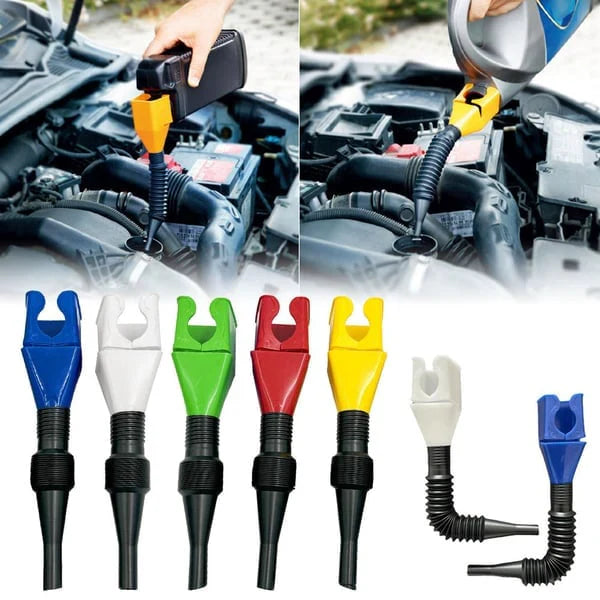 【5/10 piezas】🚗Herramienta para repostar y verter combustible en el coche, embudo manos libres🔥
