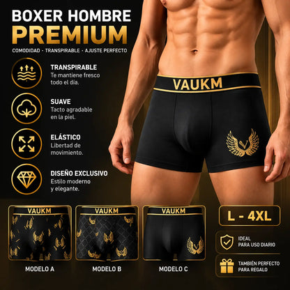 🚹✅💥Set de 3 piezas🔥Ropa interior masculina de seda fría elástica: cómoda, sin costuras, tallas grandes y diseño moderno.