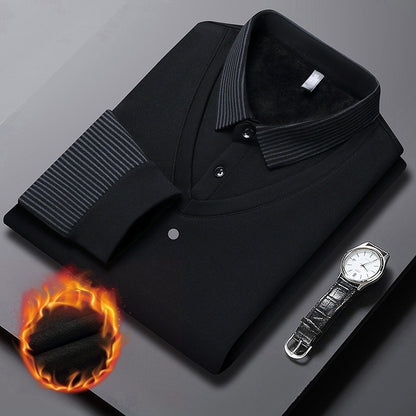💖🧡50%OFF【M-4XL】Camiseta Polo de Falsa Dos Piezas para Hombre – Diseño a Rayas, Elegante y Versátil