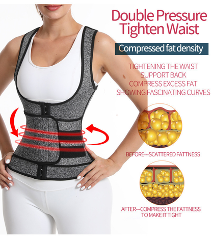 👗🔥🔥Diseño de doble soporte en la cintura: ¡Chaleco cálido de invierno + moldeador!