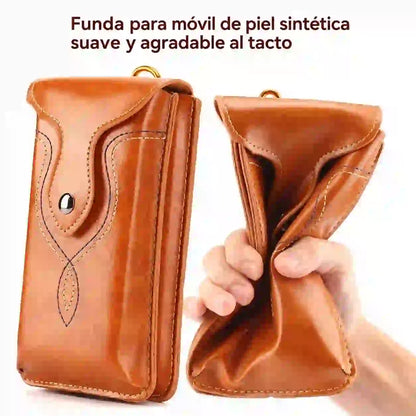 Riñonera multifuncional de doble capa para hombre