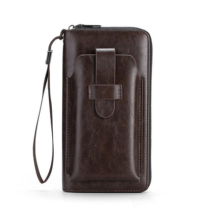 💼 Ručne vyrobená pánska peňaženka 2025 – multifunkčný model z prírodnej premiovej kože