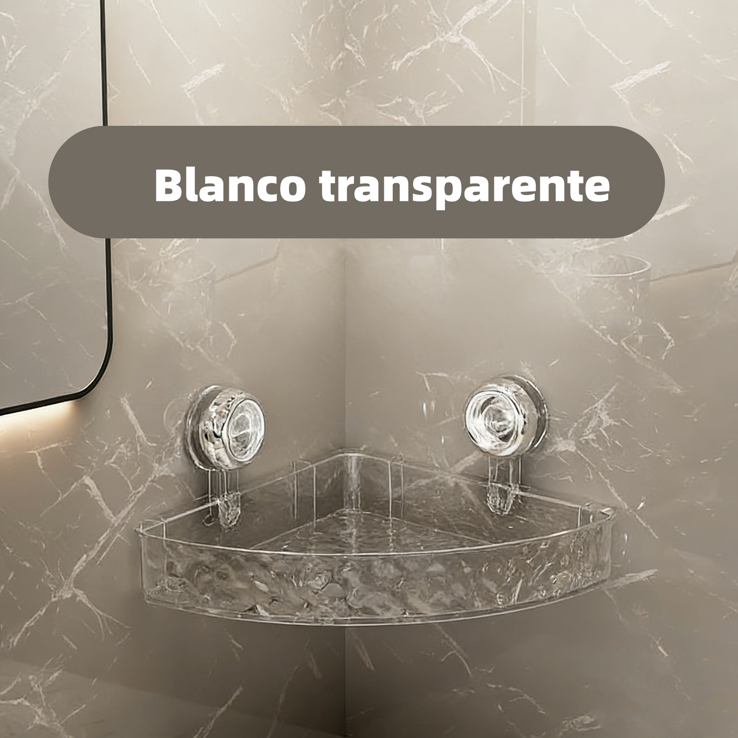 🔥¡Instalación SIN TALADROS!🔥 Estante de esquina con diseño de glaciar
