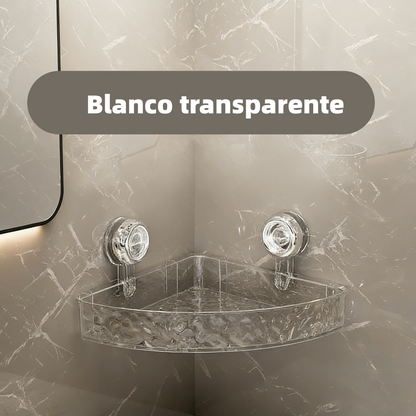 🔥¡Instalación SIN TALADROS!🔥 Estante de esquina con diseño de glaciar