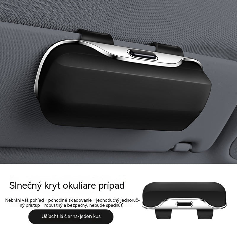 🕶️🚗Puzdro na okuliare do auta s slnečnou clonou ｜ Vhodné pre všetky vozidlá