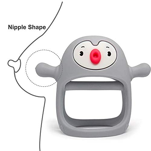 💝【Oferta por tiempo limitado】👼Mordedor de silicona para bebés de 0 a 12 meses, 🍼Chupete de mano para lactancia materna