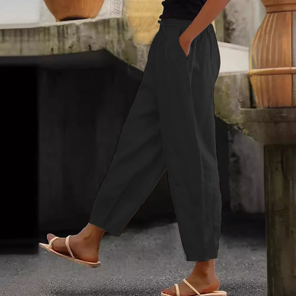 😍Posljednji dan promocije - 50% popusta💕【S-5XL】Ženske ležerne pamučne i lanene hlače