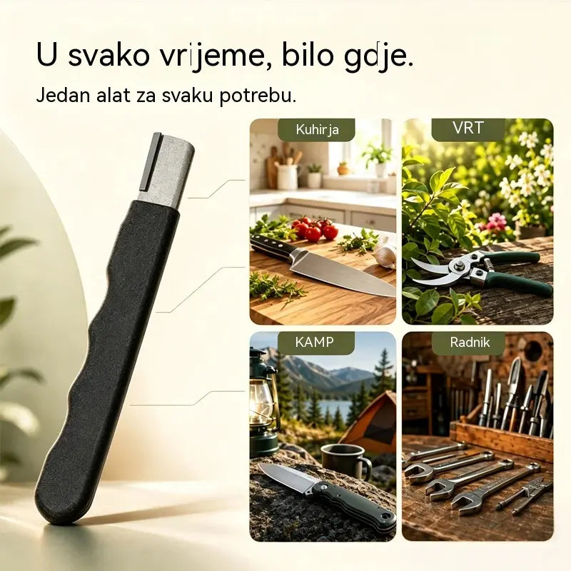 🔪Kupite 1, dobijte 2 gratis✨ Prijenosni oštrač za noževe i škare – Obnovite oštricu u sekundama 💥