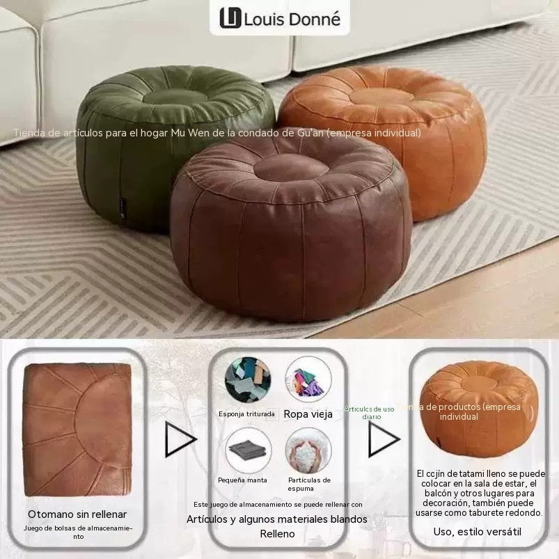 🛋️ Taburete de almacenamiento para ropa – Material sintético impermeable, ahorra espacio y es fácil de transportar. ¡50 % de descuento! ✨