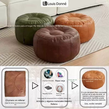 🛋️ Taburete de almacenamiento para ropa – Material sintético impermeable, ahorra espacio y es fácil de transportar. ¡50 % de descuento! ✨