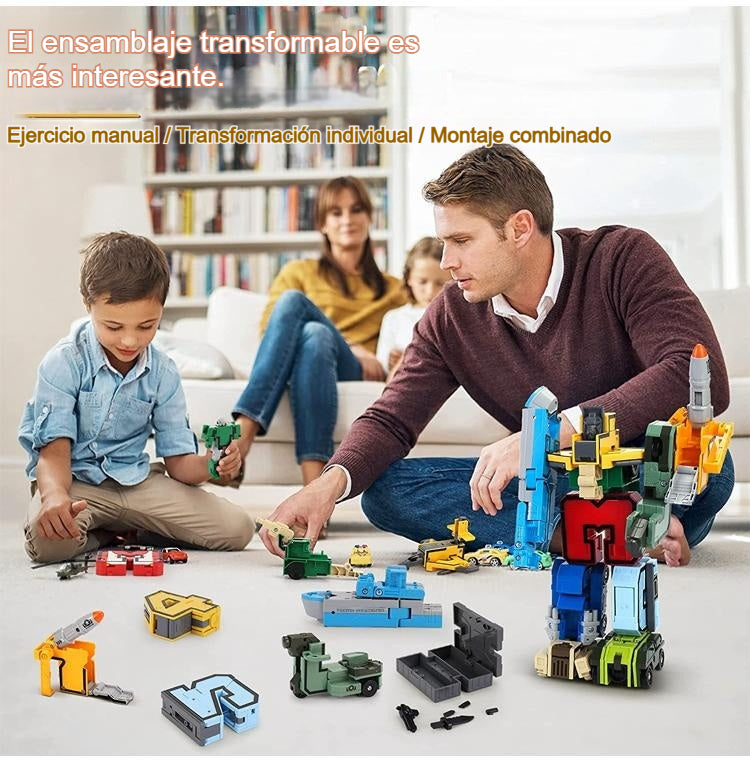 🤖🔥 [El más vendido] 🧒 Robot transformable digital de juguete para niñosEl juguete educativo favorito de los niños 🎁