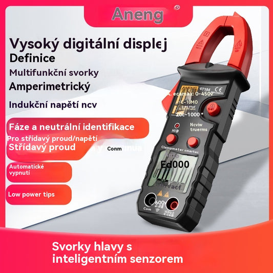 🔥【Časově omezená nabídka】🛠️Chytrý digitální klešťový měřič, multifunkční klešťový měřič pro elektrikáře✅Vysoce přesný klešťový měřič✅Plně automatická identifikace.