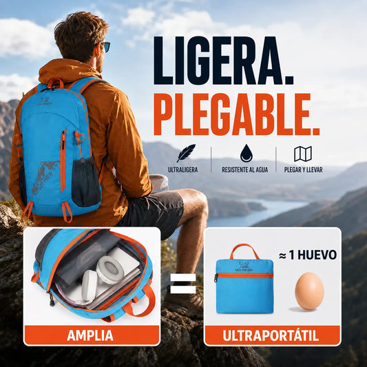 🌄 Mochila de camping plegable e impermeable
