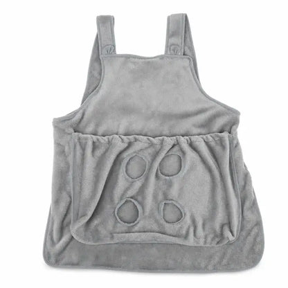 🐕1 piezas 26 euro🐈Delantal para mimar mascotas (resistente al pelo) con aberturas para las piernas, ideal para sostener gatos🥻