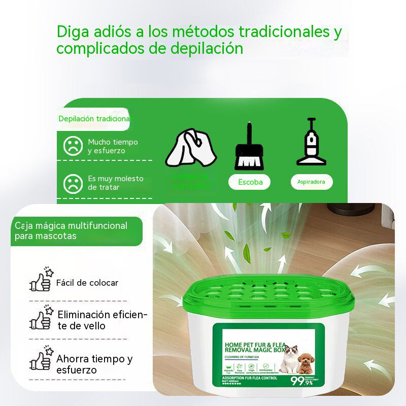 🔥【¡Compra 1 y llévate 1 gratis!】- Caja mágica para eliminar el pelo y el olor de mascotas en el hogar