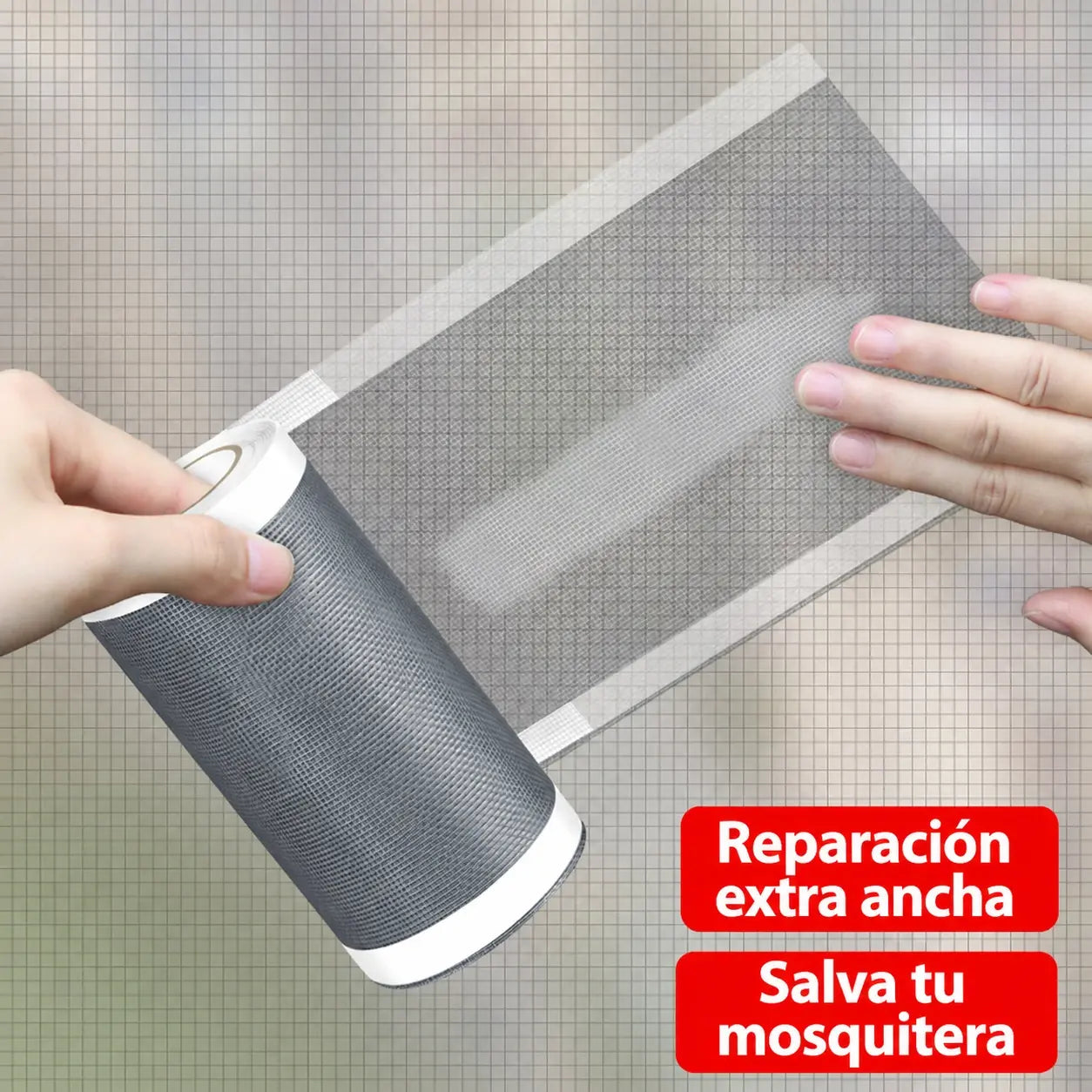 【Compra 5 metros y llévate 5 metros gratis.】[🔥10 metros 23 euros] Reparación de agujeros en mosquiteras con cinta adhesiva, reparación de malla de acero inoxidable.