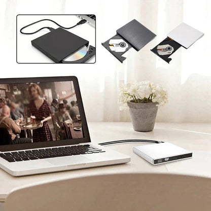 📢📢 50% popusta 💿💻 Vanjski CD/DVD čitač – Plug & Play, prijenosni, kompatibilan s Mac/Windows