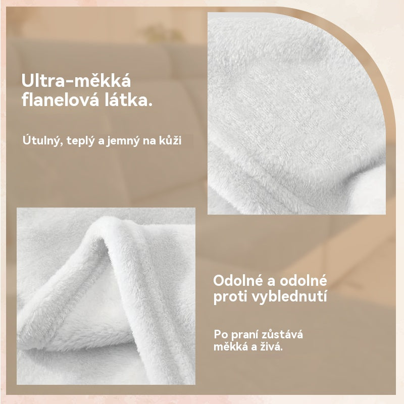 🔥Umělecky potiskaná měkká flanelová bytová dekorace