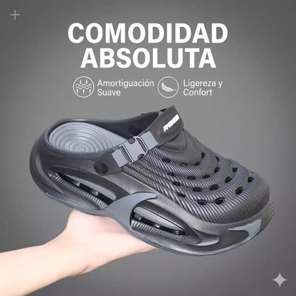 👟 50% DE DESCUENTO 🌬️ Sandalias para hombre 2 en 1 de uso universal - Suela gruesa de EVA, antideslizantes y ultraligeras, transpirables 🏃‍♂️