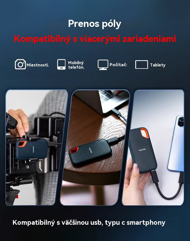 【Posledný deň 🔥50% zľava】💥【8TB-128TB】 Vysokorýchlostný a veľkokapacitný mobilný pevný disk