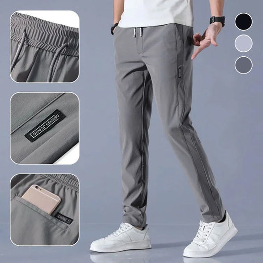 👍✨【Reducere limitată】【M-5XL】Pantaloni casual elastici pentru bărbați, noi, primăvara 2025 