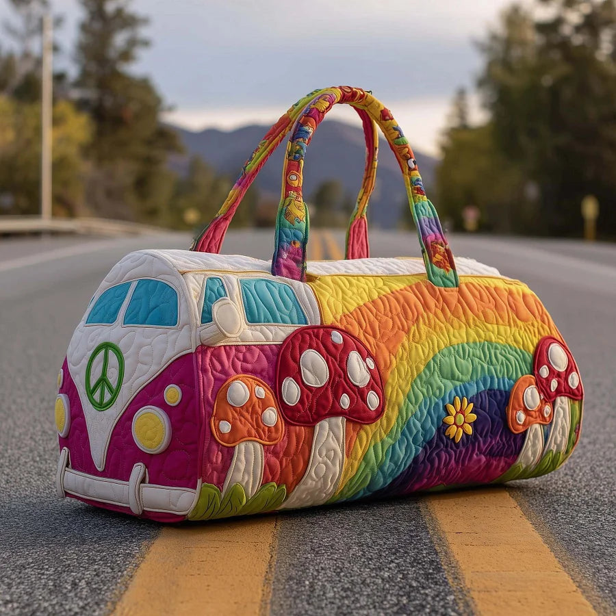 【-50% DE DESCUENTO】Bolsa de viaje acolchada Hippie Van