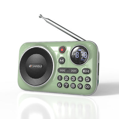 🎁【Oferta por tiempo limitado】Reproductor de música con radio Bluetooth portátil, puede insertar tarjetas y unidades flash USB