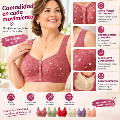 💕【Paquete de 2 unidades】Sujetador de encaje de talla grande, cómodo, nuevo y mejorado (49 % de descuento)